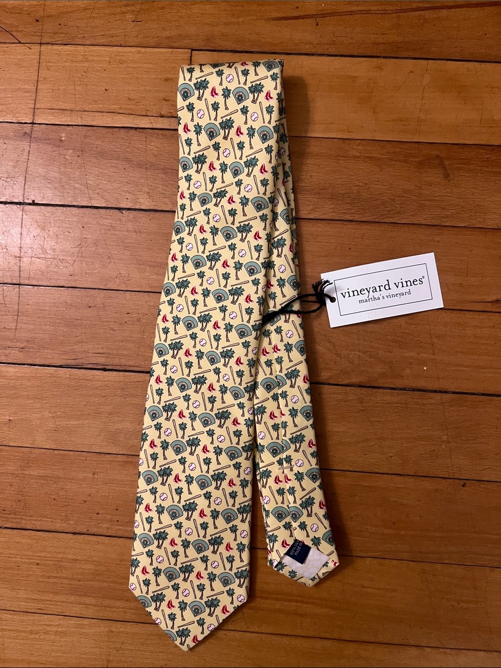 Vineyard Vines Yellow tie - MLB RED SOX